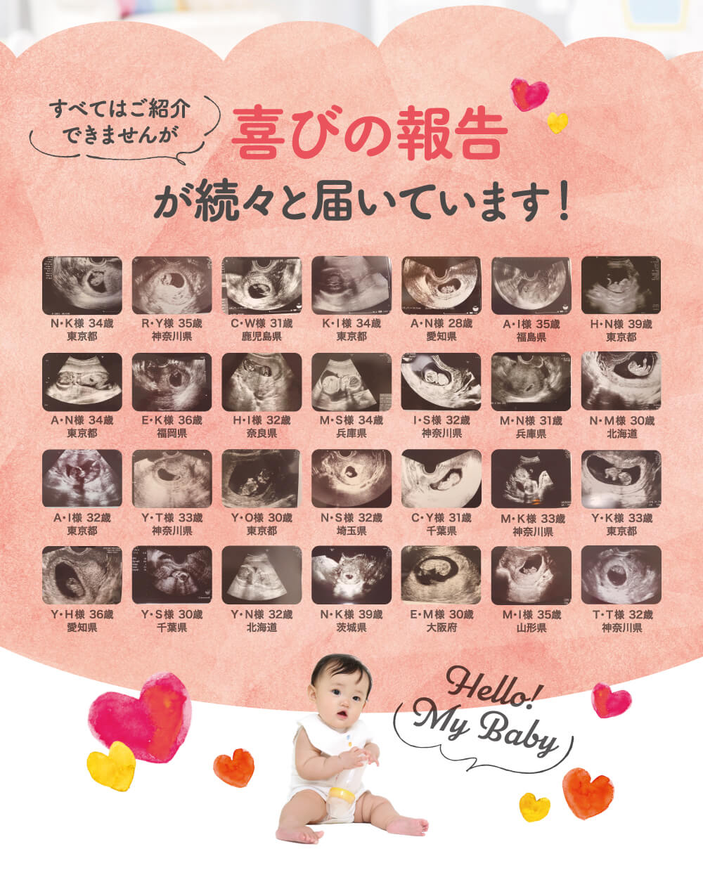 喜びの報告が続々と届いています！