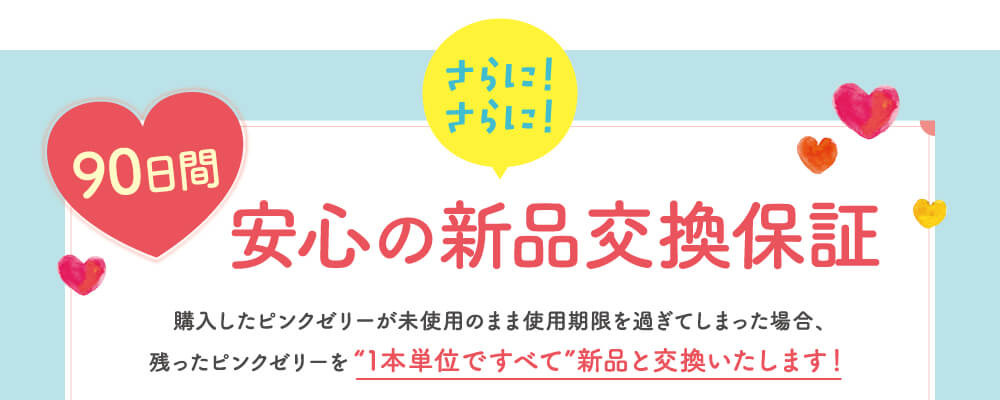 安心の新品交換保証