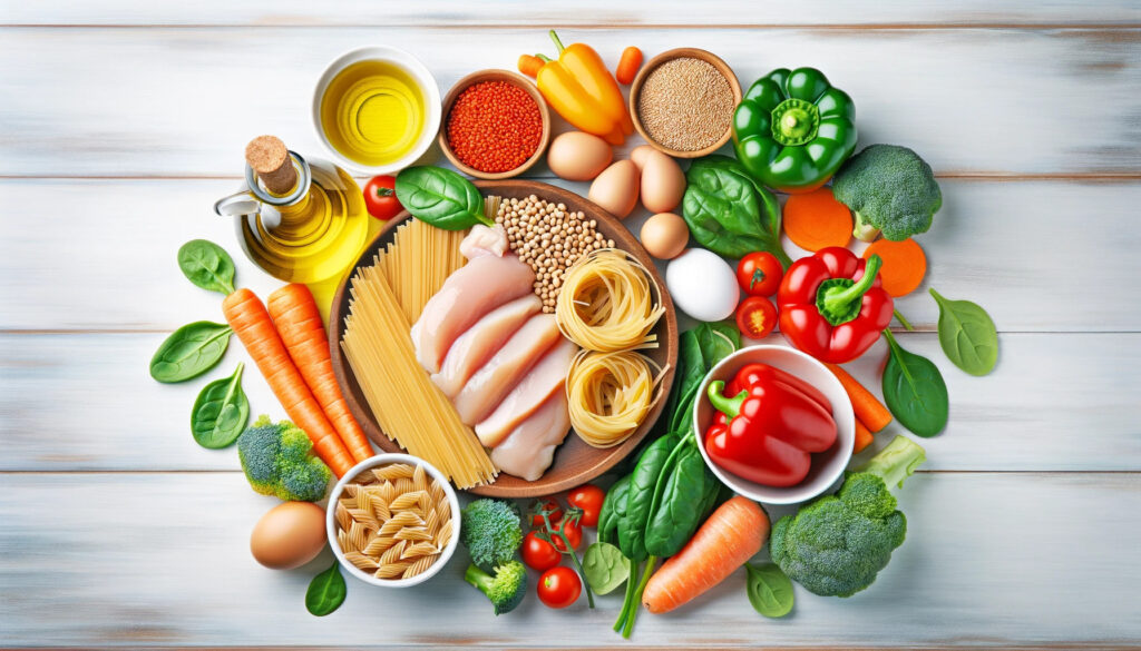 【妊活食】鶏胸肉と彩り野菜のヘルシーパスタ